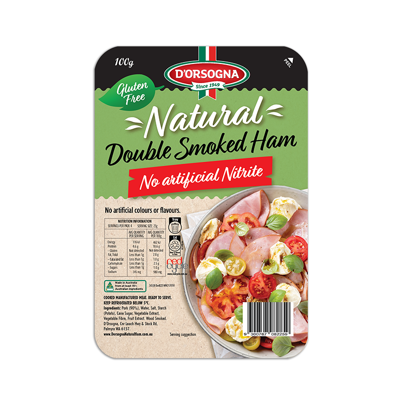 Natural Range Double Smoked Ham 100g - D'Orsogna